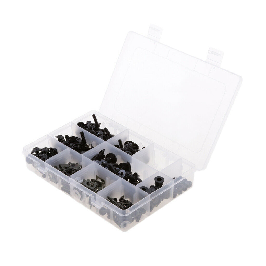 502 Pcs Motorcycle Sportbike Fairing Bolt Fasteners Clip Screws Kit