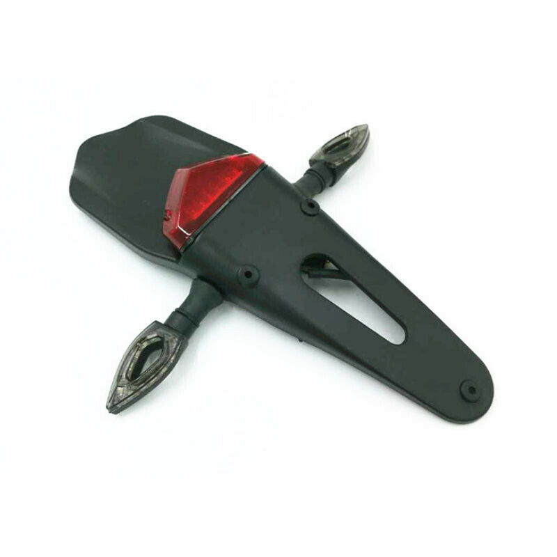 12V Smoke Motorcycle Scooter Fender Lamp LED Brake Stop Rear Tail Turn Light Kit
