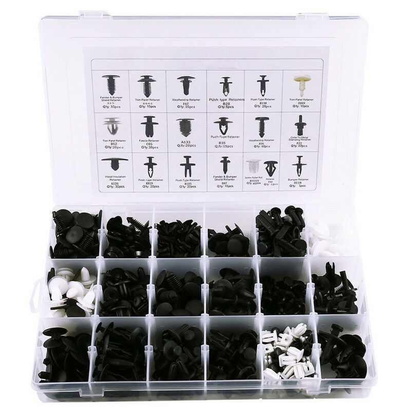 435pcs Plastic Clip Car Body Retainer Removal Push Pin Trim Rivet Panel Moulding