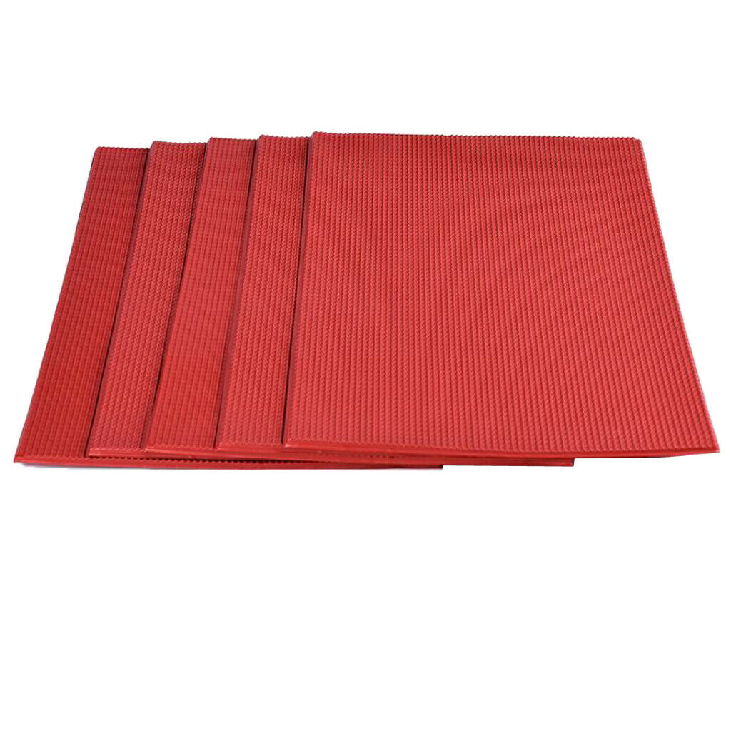 5pcs Red Sheet Rooftop Home Garden Decoration
