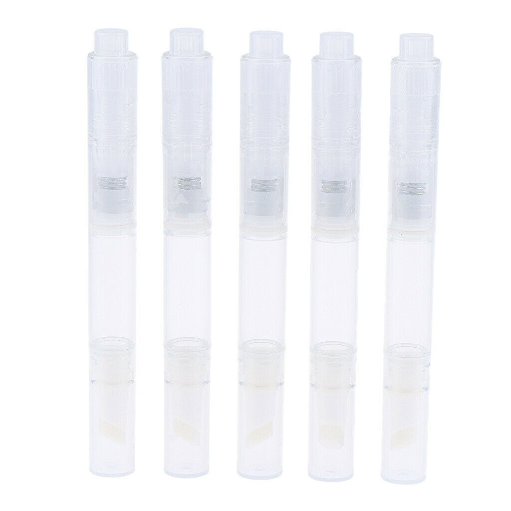5pcs 3ml Twist Pen Cosmetic Nail Oil Eyelash Lip Gloss Tube with Brush Lip Gloss