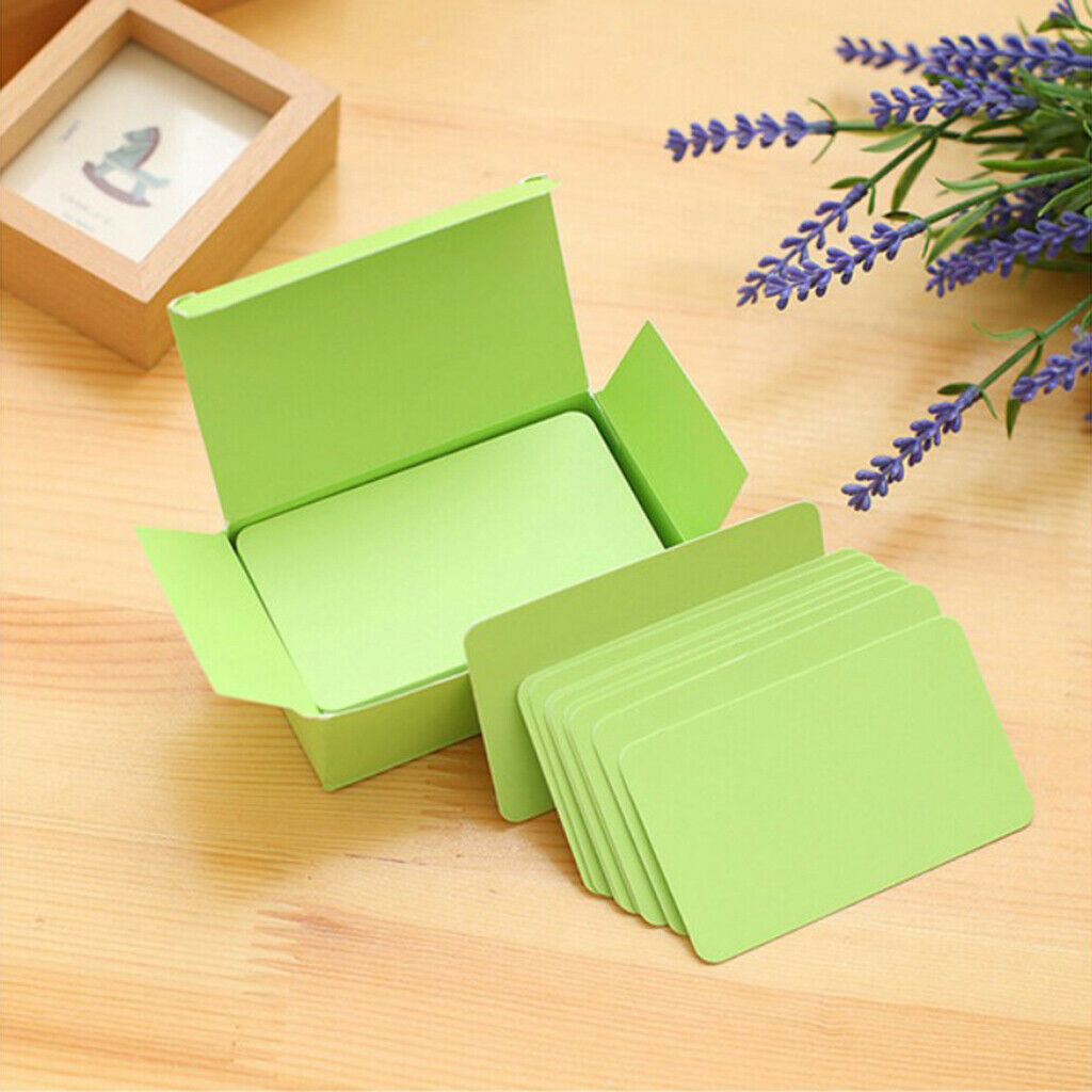 Blank Paper Index Flash Note Cards Party Learning Card 90x54mm 6 Colors