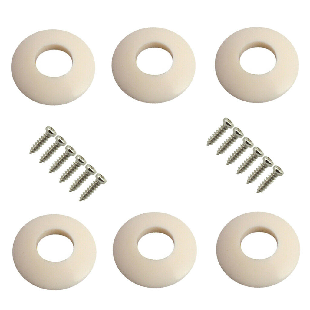 6 Pcs Washers Ferrules Gaskets for Open Semi-Closed Equipment Tunings Peg Key