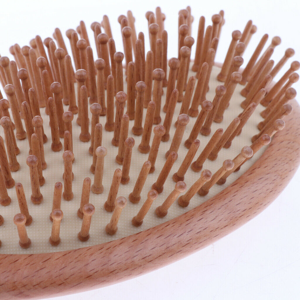 Wood Paddle Brush Massage Scalp Brush For Detangling Men Women Kids Hair 01