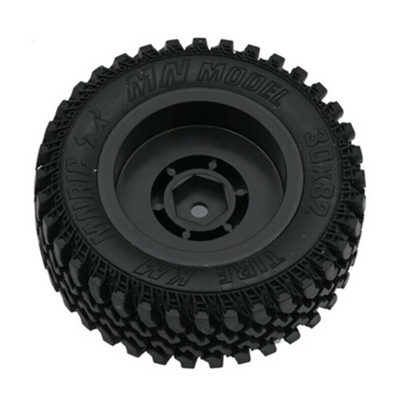 4Pcs Rubber Wheel Tire Tyre Set for MN86 1/12 RC Car DIY Upgrade Spare Parts AJ5