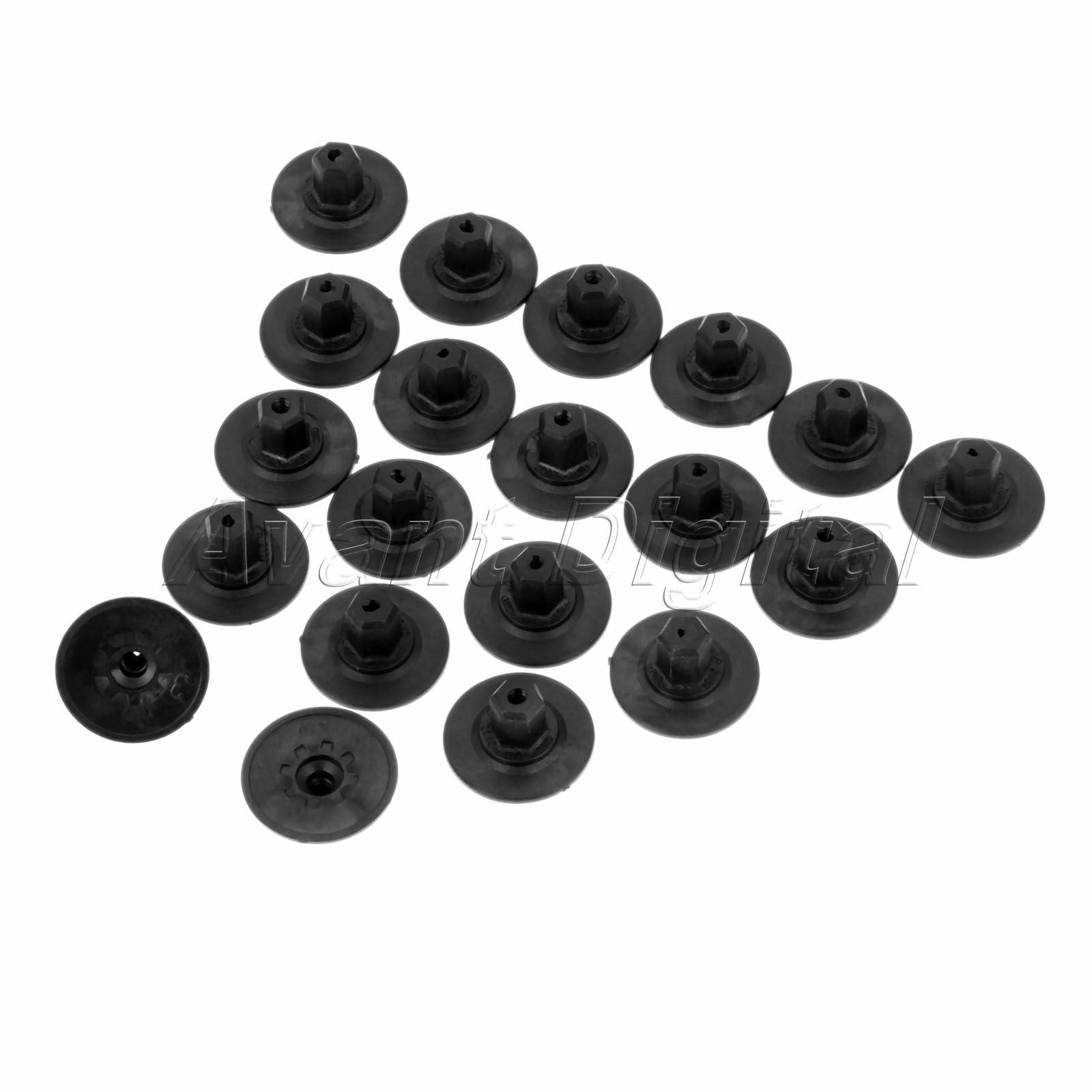 20PC Auto Self Tapping Screws Seat Nut Holder Cushion Fastener Car Accessories