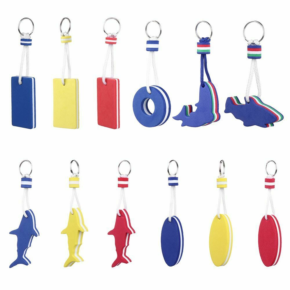 Water Floating Keychain Sailing Fishing Keyring Key Pendant Pool Parts