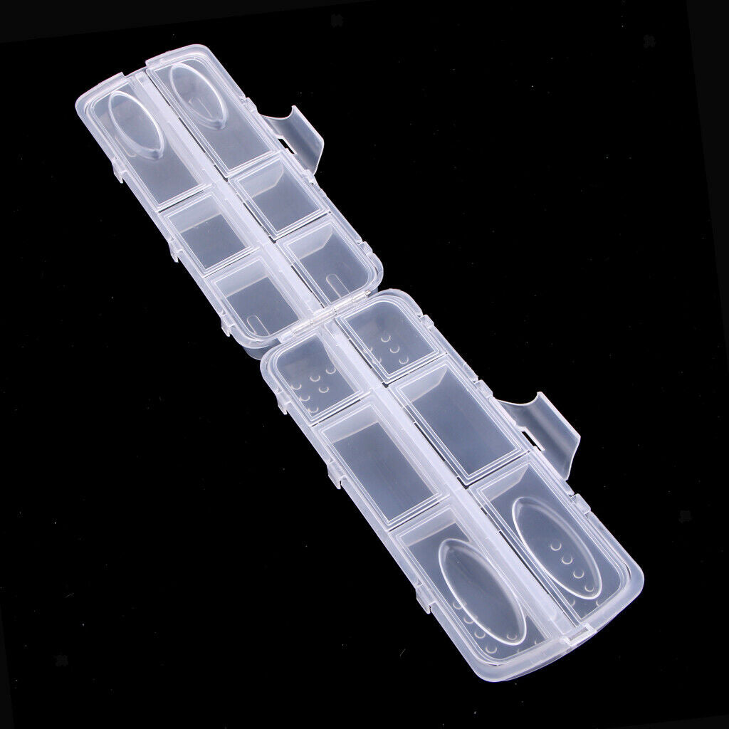 2PCS Fishing Lure Box Lures Baits Storage Case Accessories Pills Buttons
