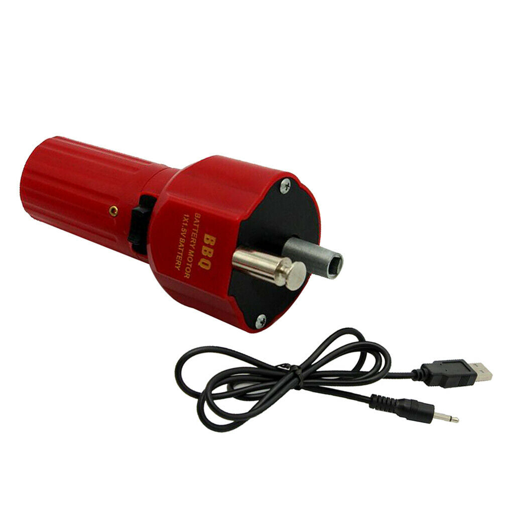 2pcs BBQ Roast Barbecue Grill Rotisserie Motor for Outdoor Picnic W/ Boost