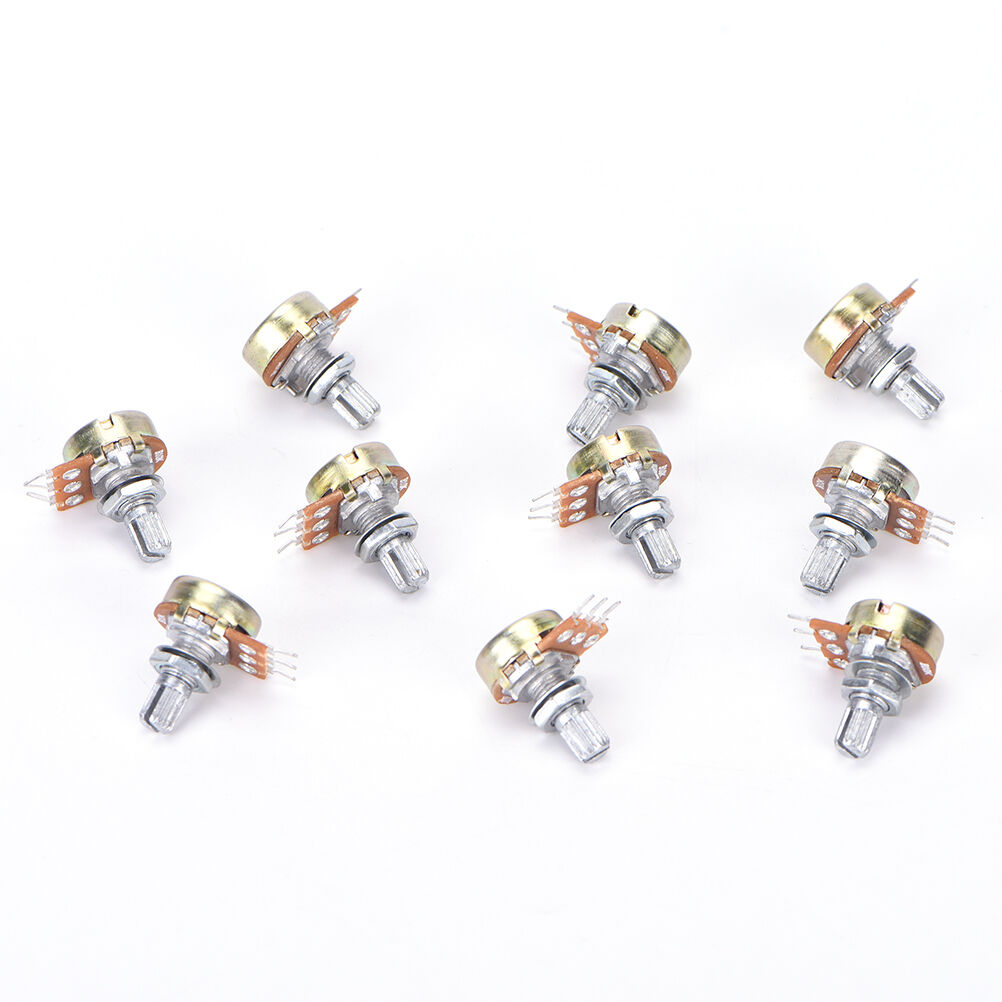 10 PCS WH148 B10K Linear Potentiometer 15mm Shaft With Nuts And Washer TYN G SJ