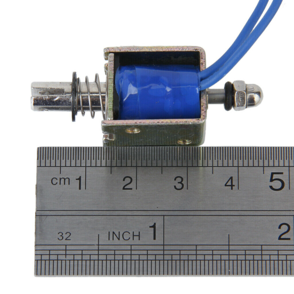 DC 24V Push-Pull Type Open Frame Solenoid Electromagnet Magnet Holding 0.2N