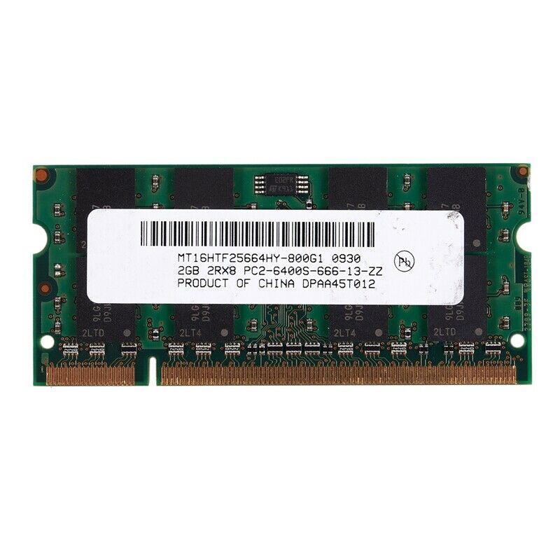2GB DDR2 PC2-6400 800MHz 200Pin 1.8V Laptop Memory SO-DIMM ebook RAM L5U8