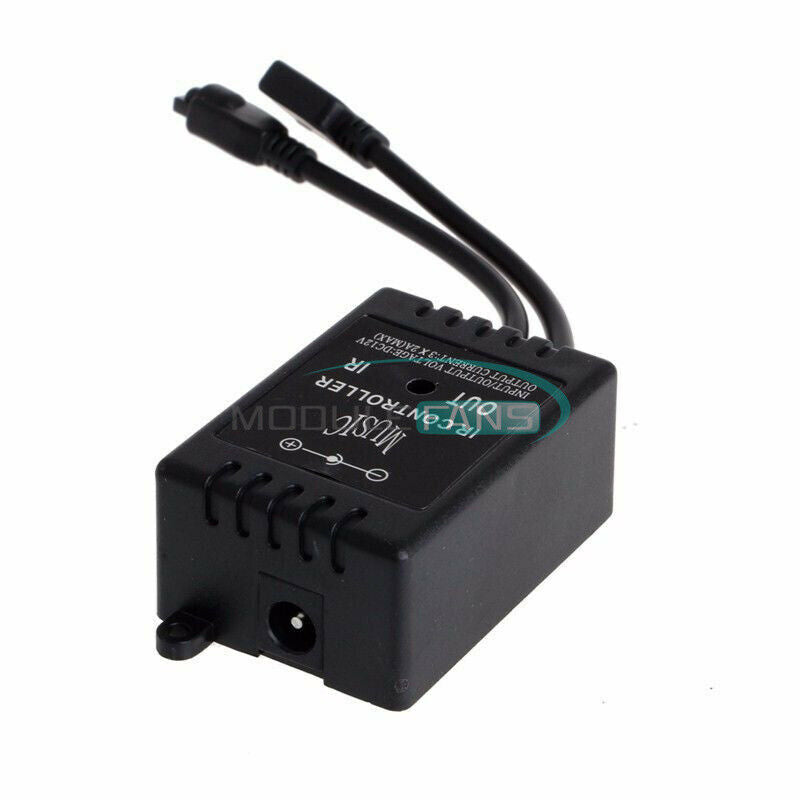 20 Keys DC 12V Sound Sensor Music IR Remote LED Controller for RGB Strip Light