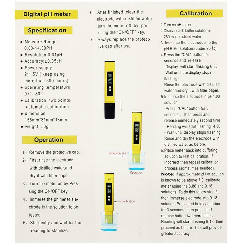 New PH Meter TDS EC LCD Water Purity PPM Filter Hydroponic Pool Tester  A#S
