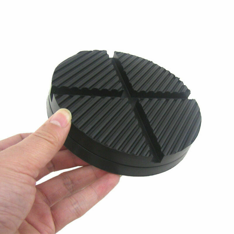 1xCross Slotted Frame Rail Floor Jack Disk Rubber Pad for Pinch WeldSide JackPad