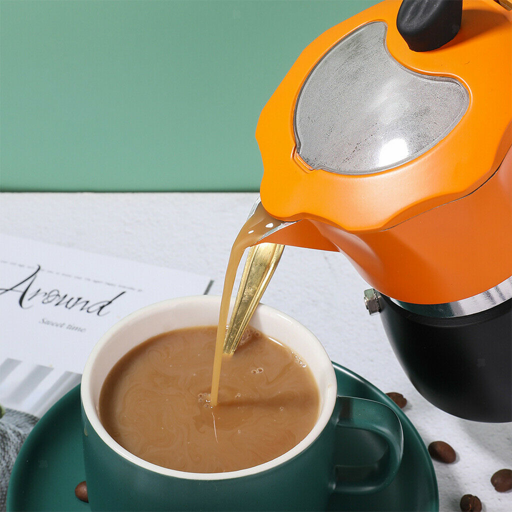 Aluminum Stovetop Moka Coffee Maker Make Delicious Coffee Moka Pot Cafe Tool -