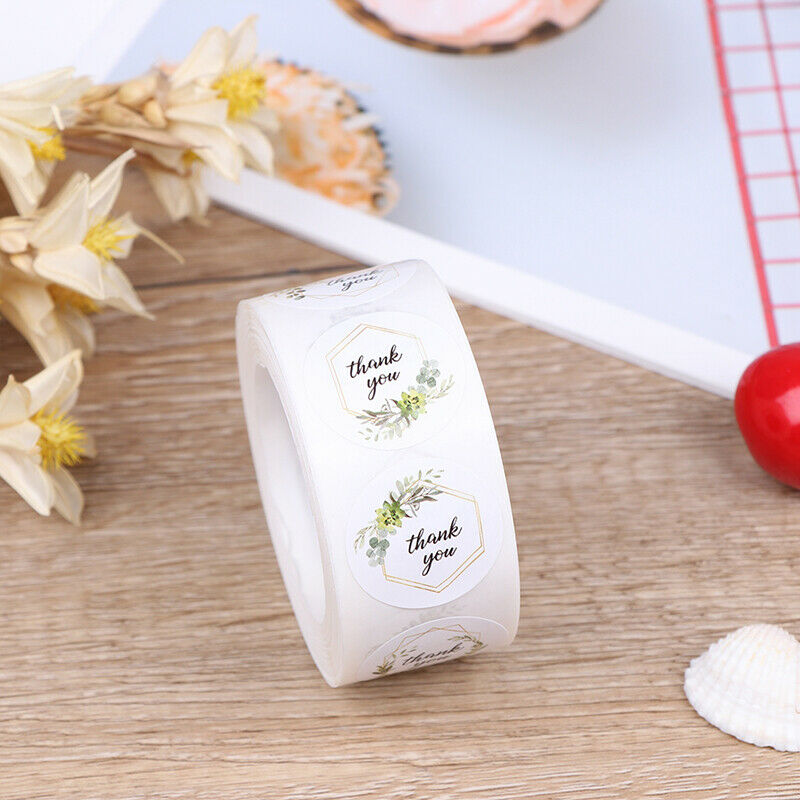500pcs/roll Thank You Stickers for seal label Sealing decoration Stick.l8