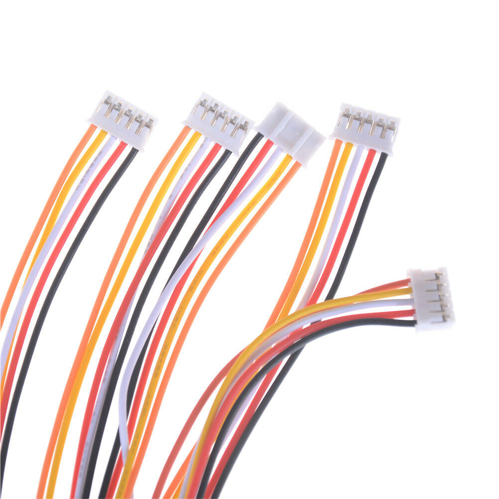 5Pcs Mini Micro PH 2.0mm JST 5-Pin Male Connector Plug Wires Cables 200.l8
