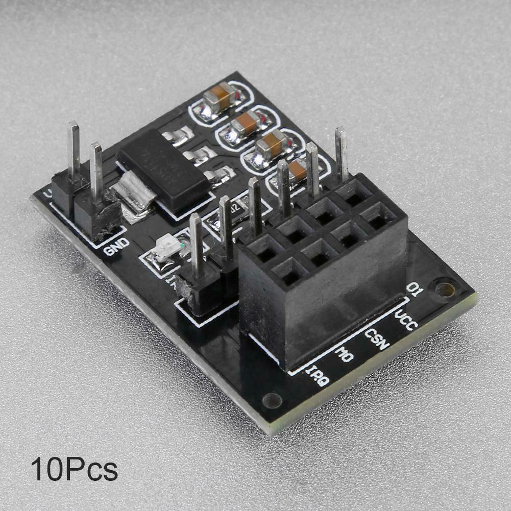 10pcs 3.3V Wireless Adapter Module Socket Adapter Board for 8Pin NRF24L01 @