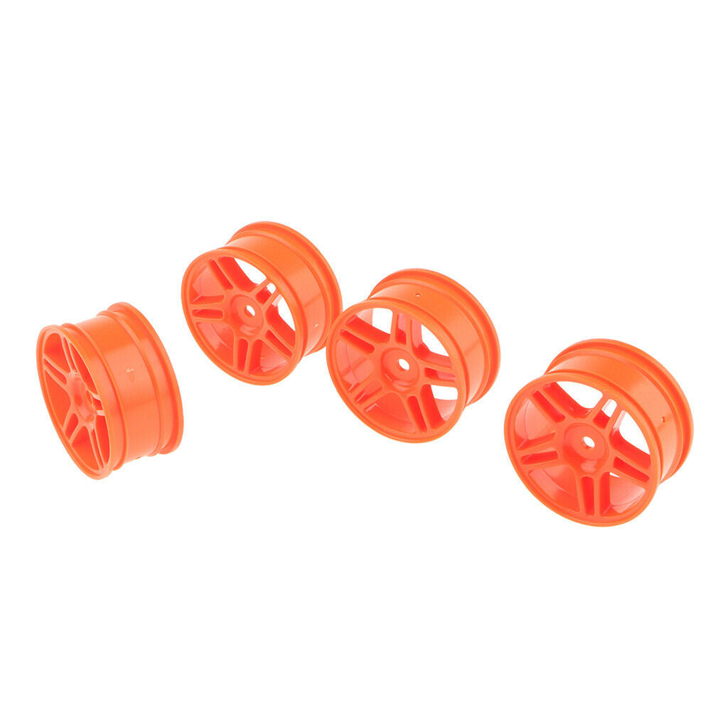 4PCS 1:10 Racing Car Wheel Rim for HSP94123 RC Cars Accessories Red