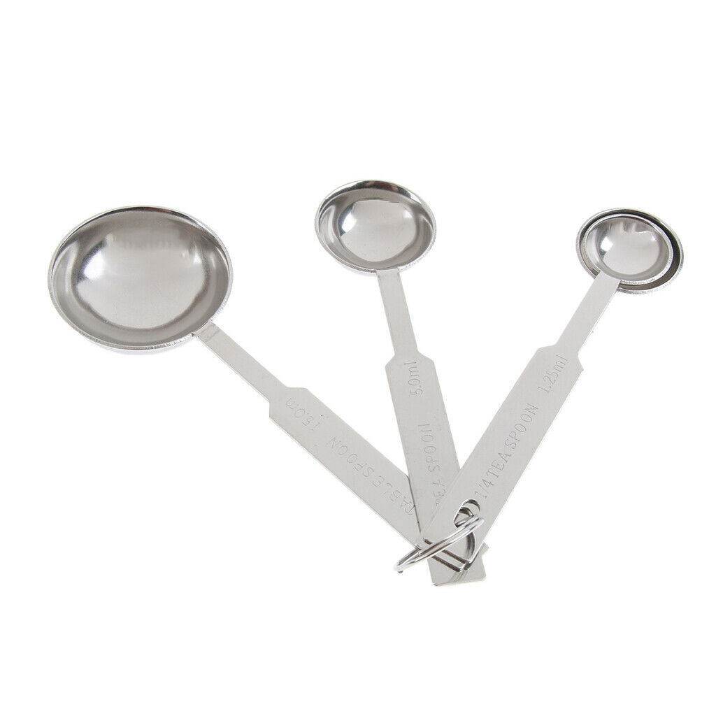 4pcs Stainless Steel Measuring Spoons Teaspoon Tablespoon Kitchen Tools