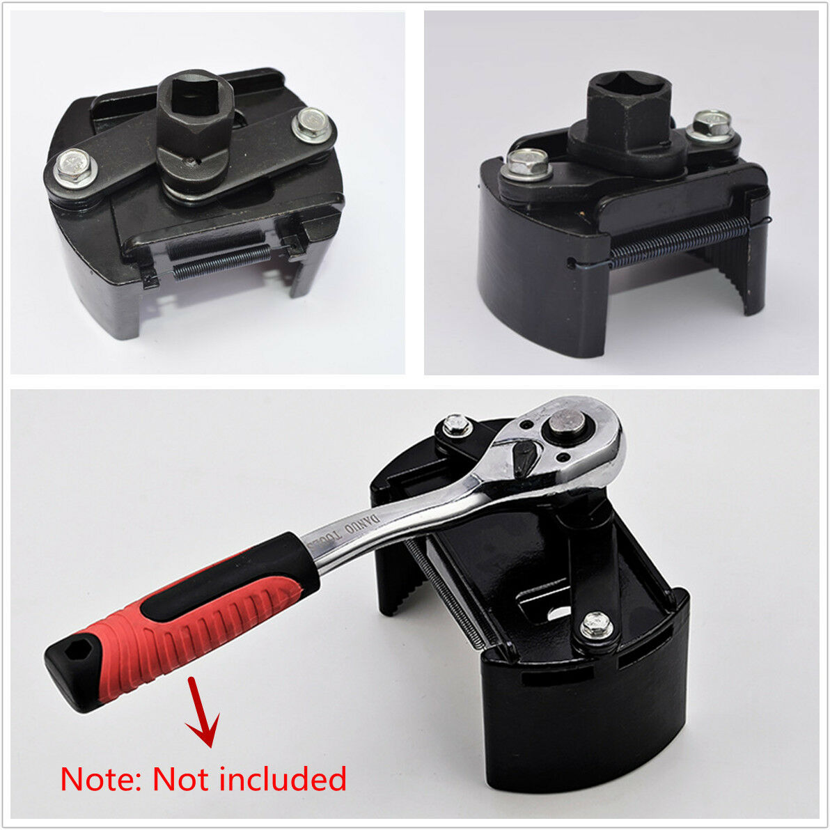 60-80mm Adjustable Car Oil Filter Removal Wrench Cup 1/2" Housing Tool Remover