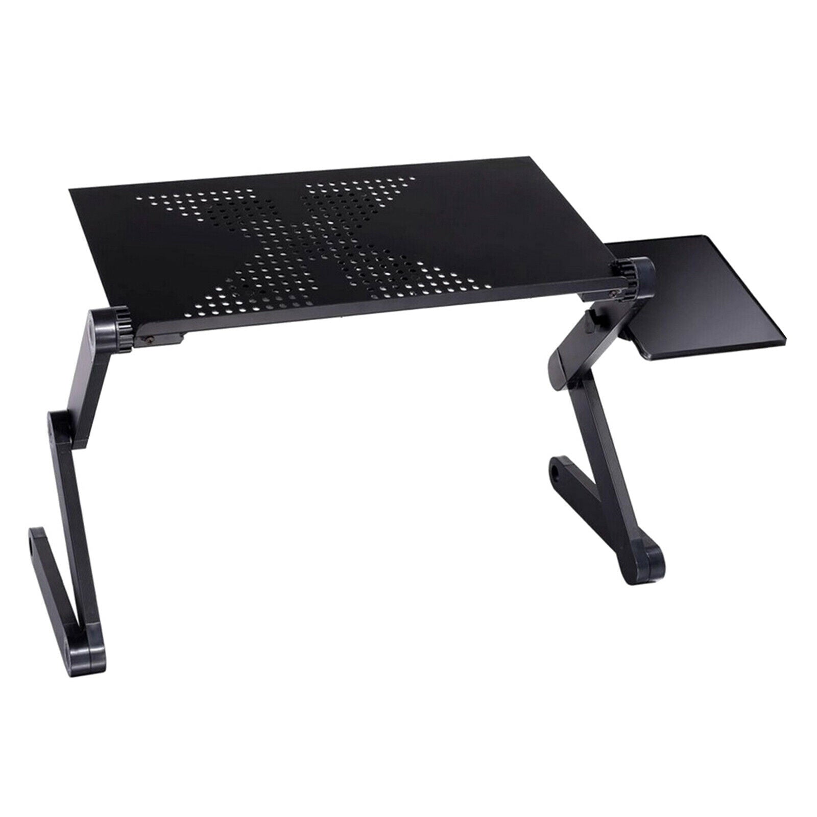 Laptop Folding Table Stand Humanized Design Stand Desk & Mouse Tray Black
