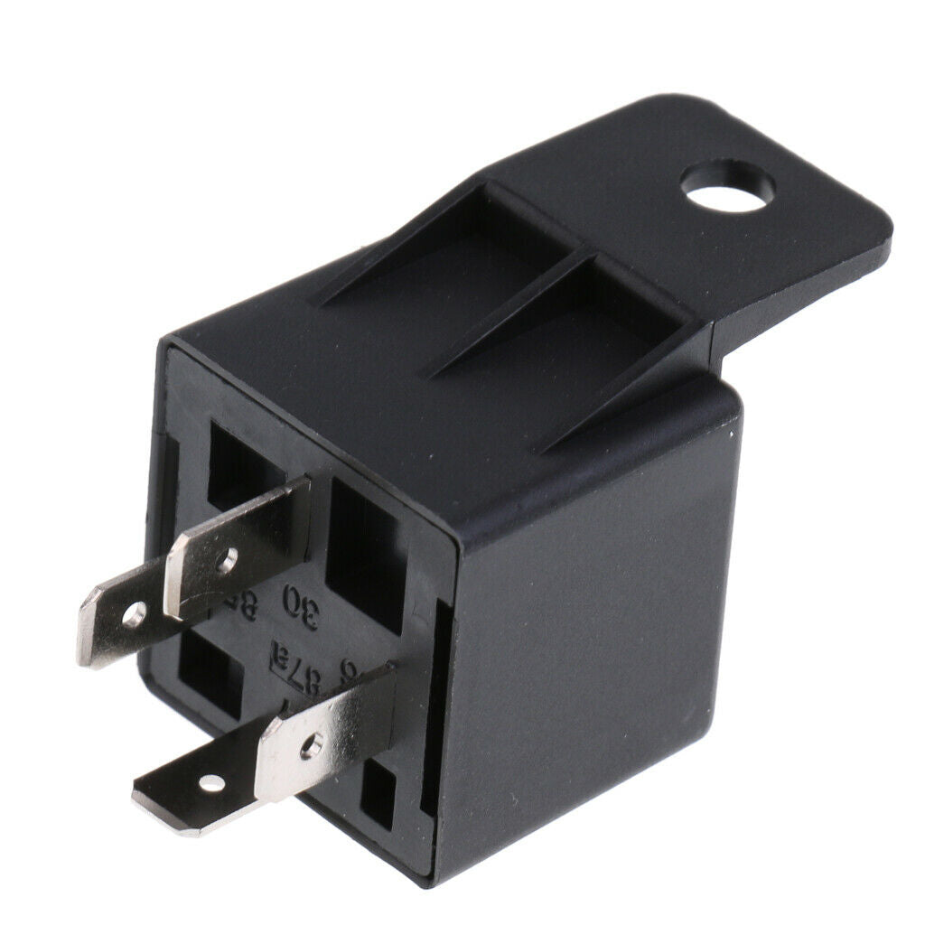 Automotive Truck Relay 12V 40Amp N/O 4 Pin Resistor Protected with Bracket