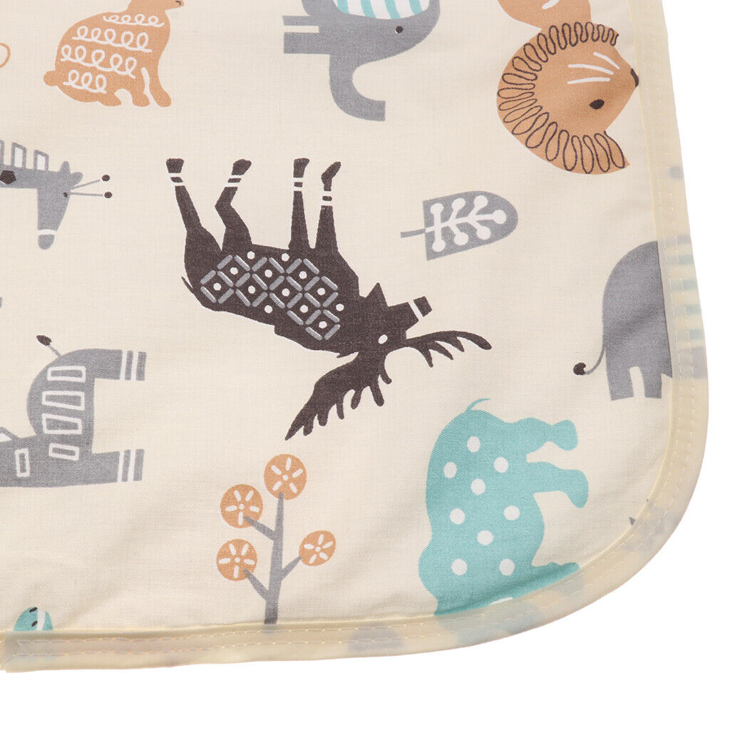 2pieces Cute Waterproof Infant Urinal Pad Baby Changing Mat Mattress Cover