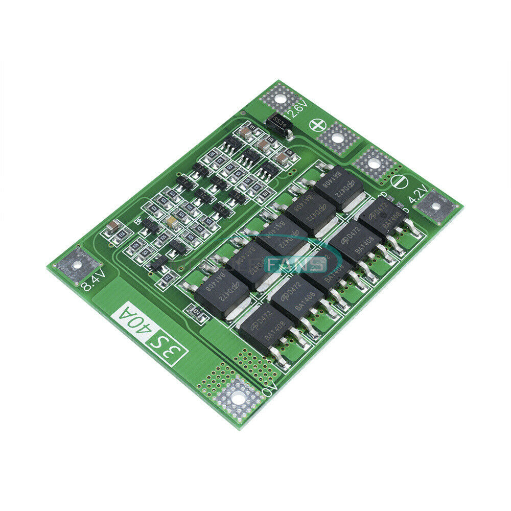 3S 40A 12.6V Li-ion Lithium Battery Protect Board Enhanced Development Board