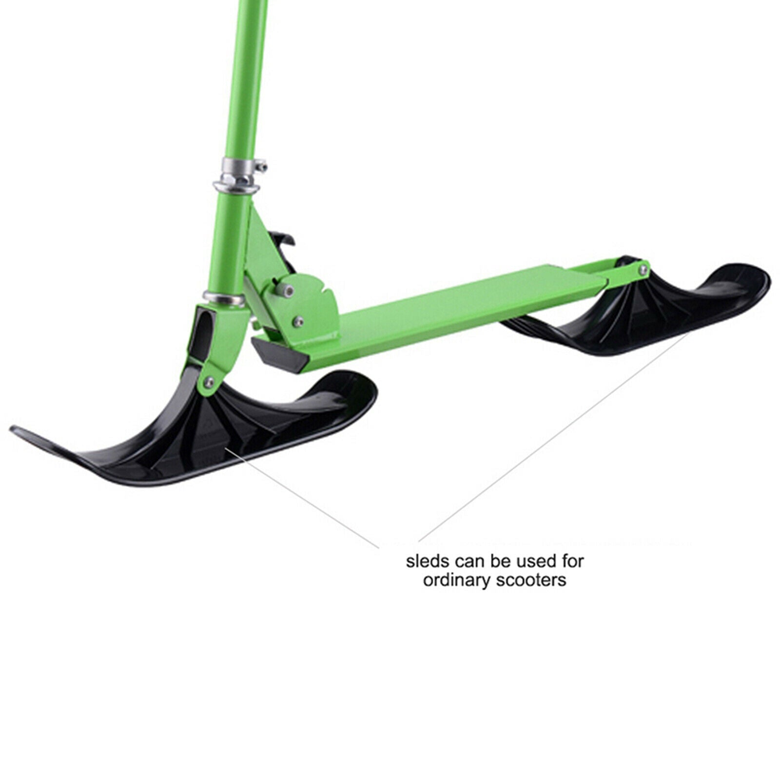 Kids Ski Scooter Winter Fun Scooter Toboggan Refit Bottom Sled Snowmobile