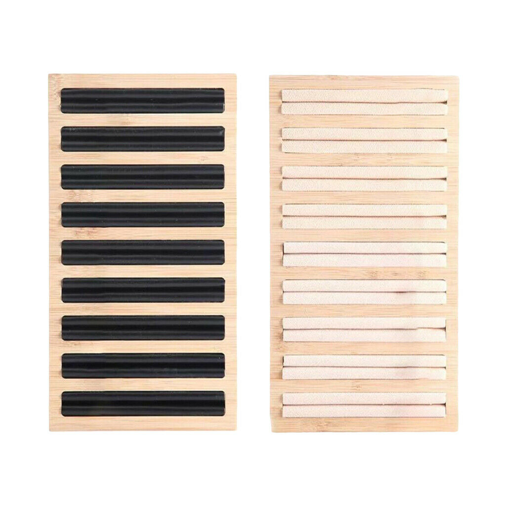 2Pcs Jewelry Drawer Organizer Tray Showcase Display Ear  Necklace Storage (9