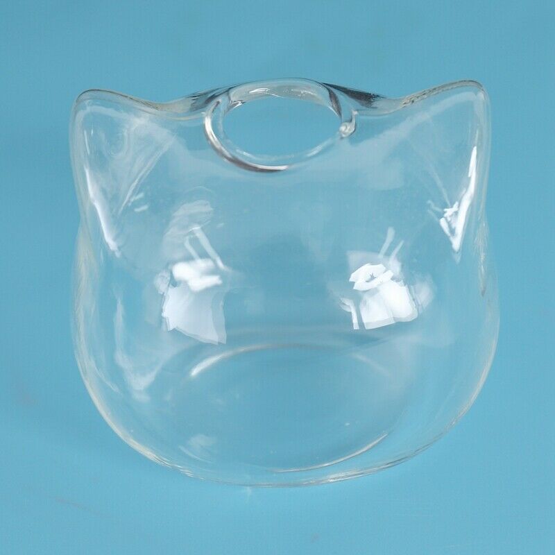 Cat Shaped Glass Vase Hydroponic Plant Flower Vase Terrarium Container Pot DecF5