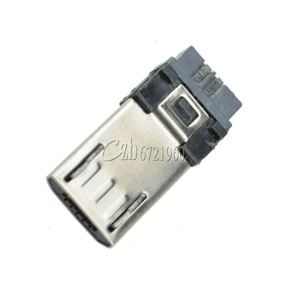 10Pcs Micro USB 5pin B Type male Jack Socket Connector for Phone