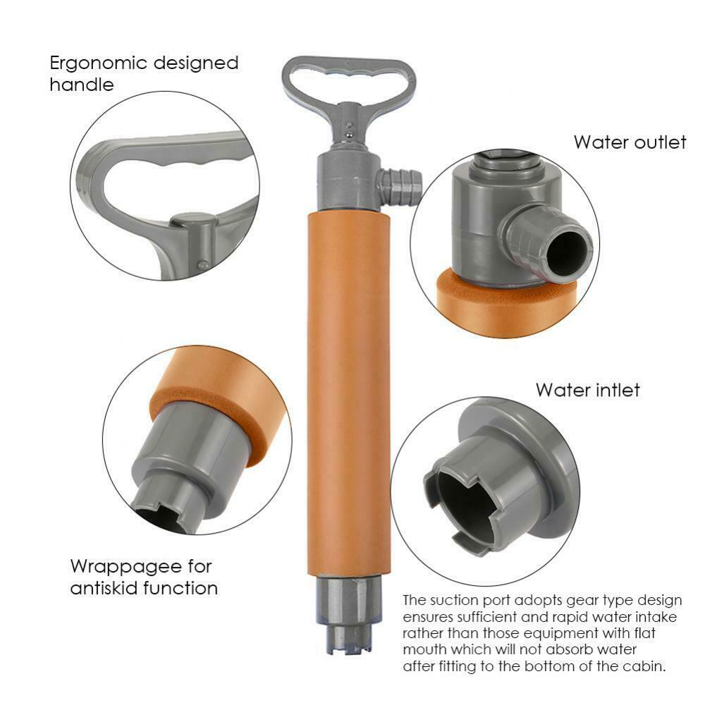 Plastic Safety Canoe Kayak Dinghy Hand Bilge Pump For Boating Kayak Bailing