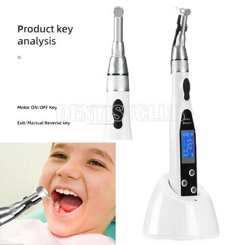 Dental Wireless Endo Motor LED Treament 9 Program 16:1 Standard Contra Angle
