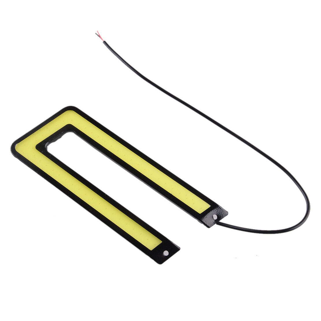 2Pcs U Shape COB 6000K White Led Daytime Running Light DRL Fog Lamp Universal