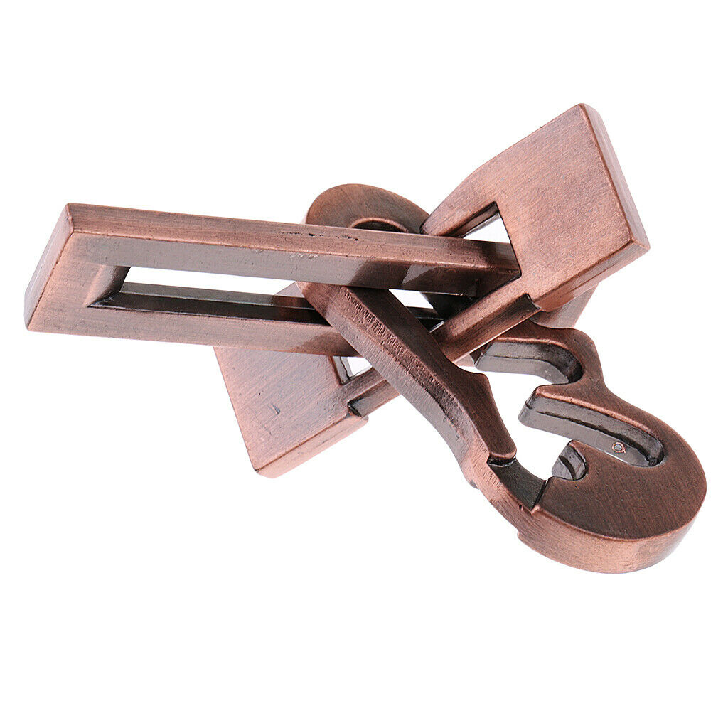 Creative Alloy Key Lock Puzzle Metal Brain Teaser Keys Puzzles for Trick
