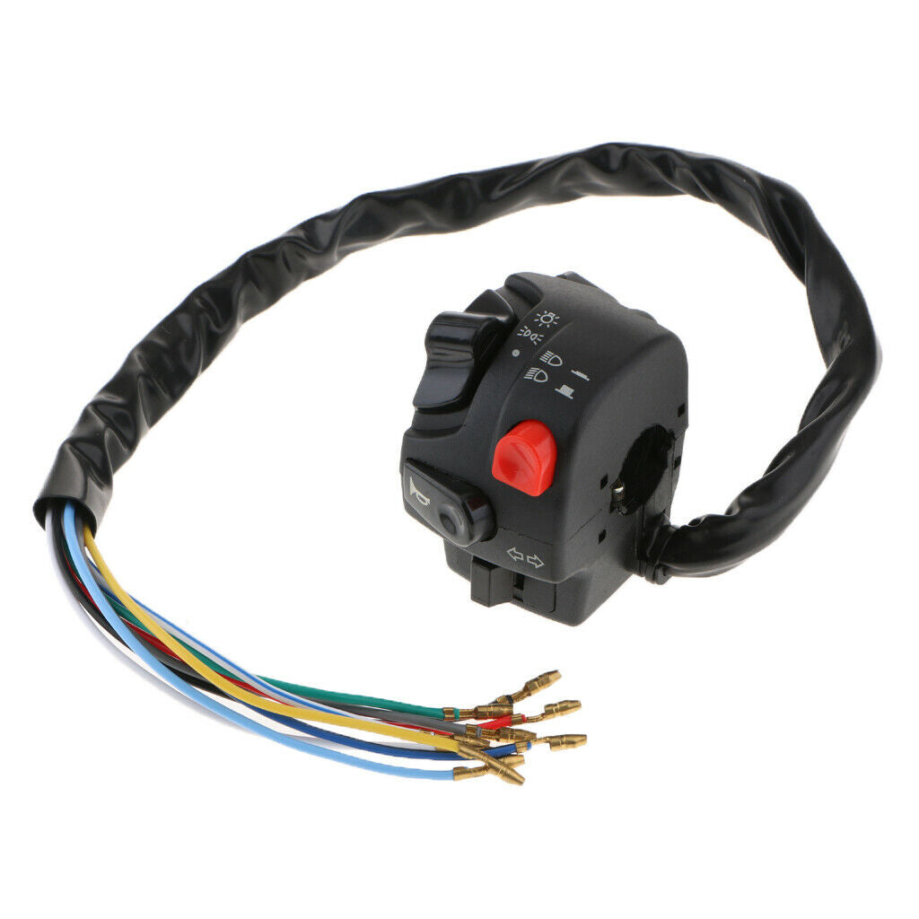 Plastic 12V Motorcycle 22mm Handlebar Horn Turn Signal Haed Light Indicators