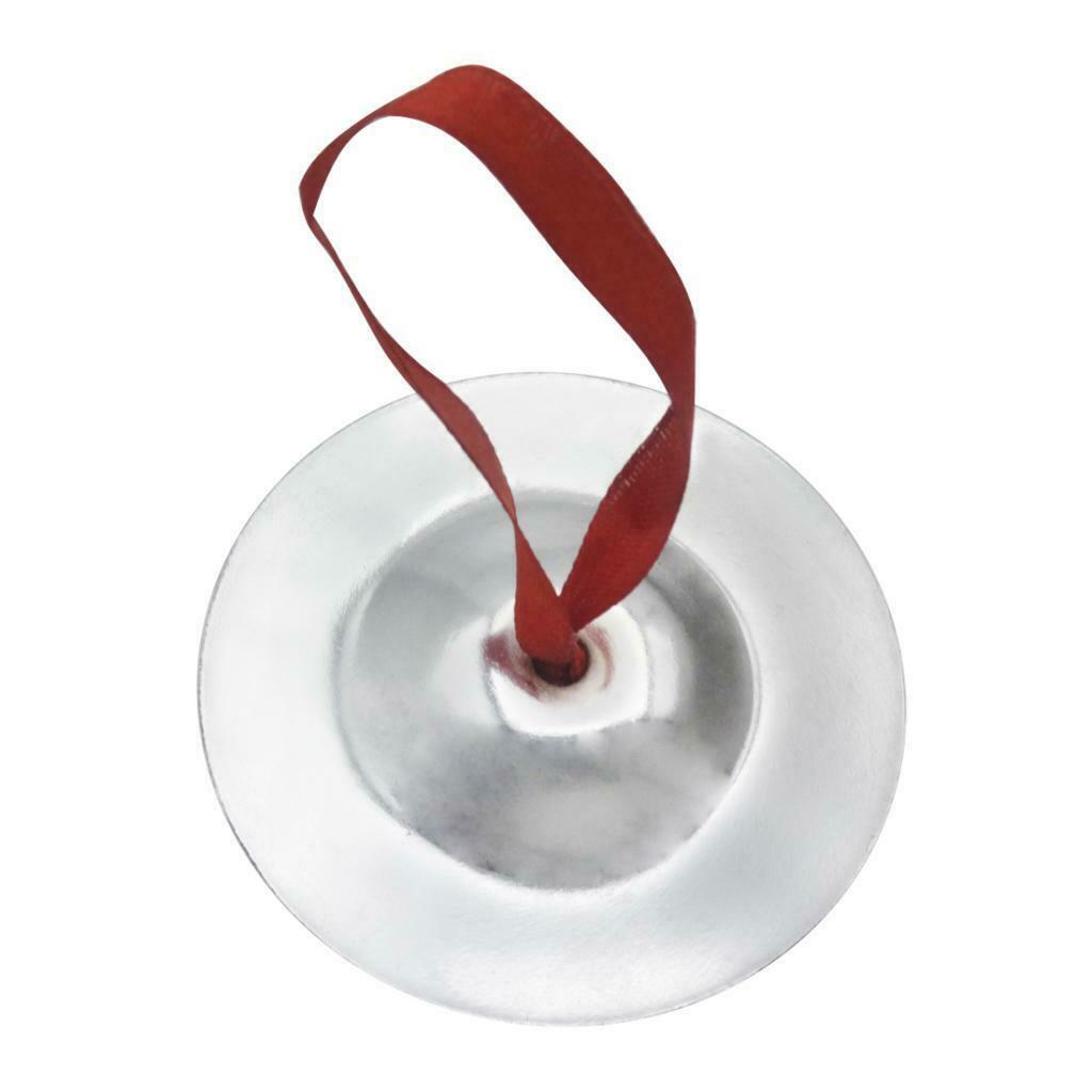 1 Pair Mini Finger Cymbals Rhythm Maker for Children Kids Boys Girls, Dia 6.5cm/