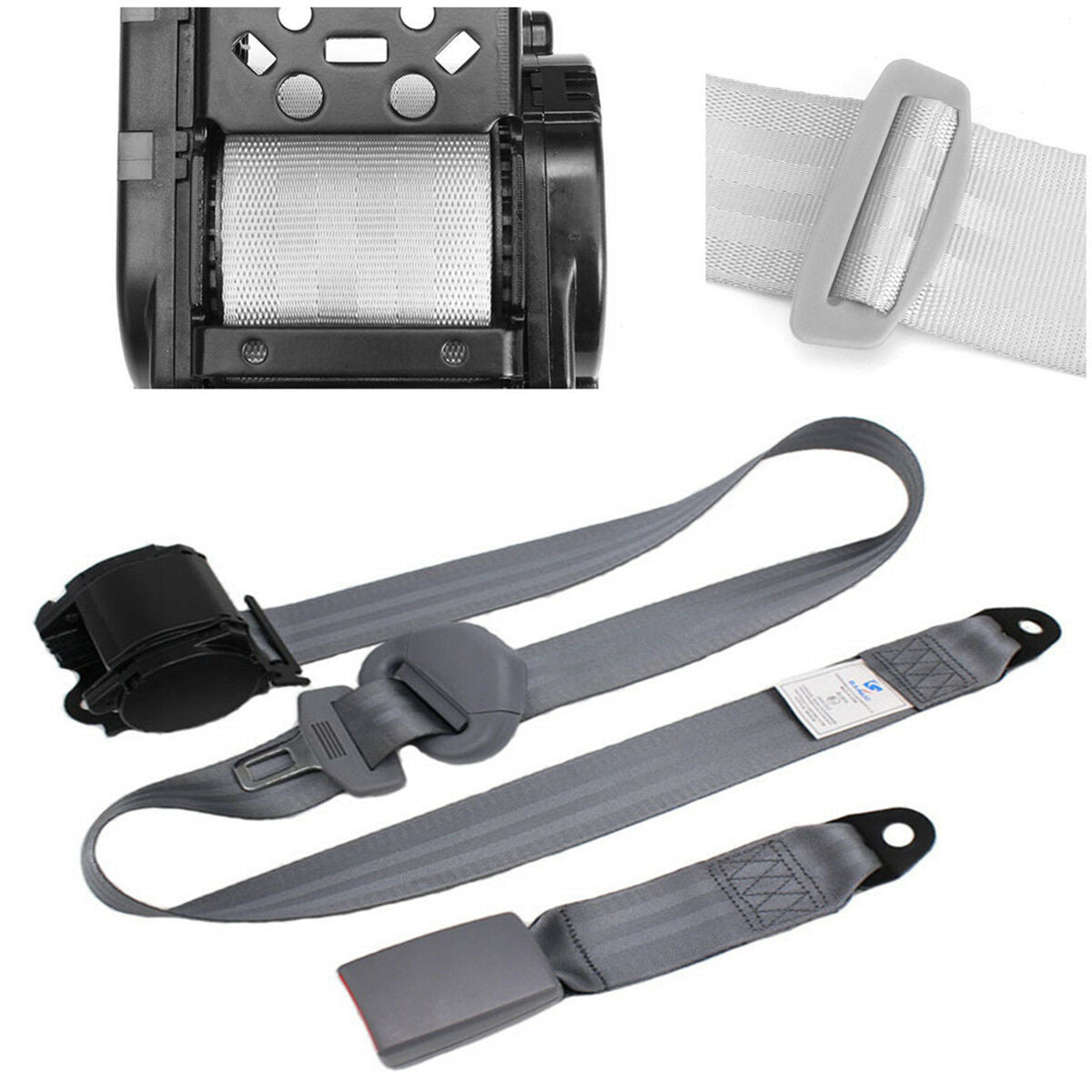 1 x 3 Point Seat Belt Lap & Diagonal Belt hardware with Quick Release Camlock