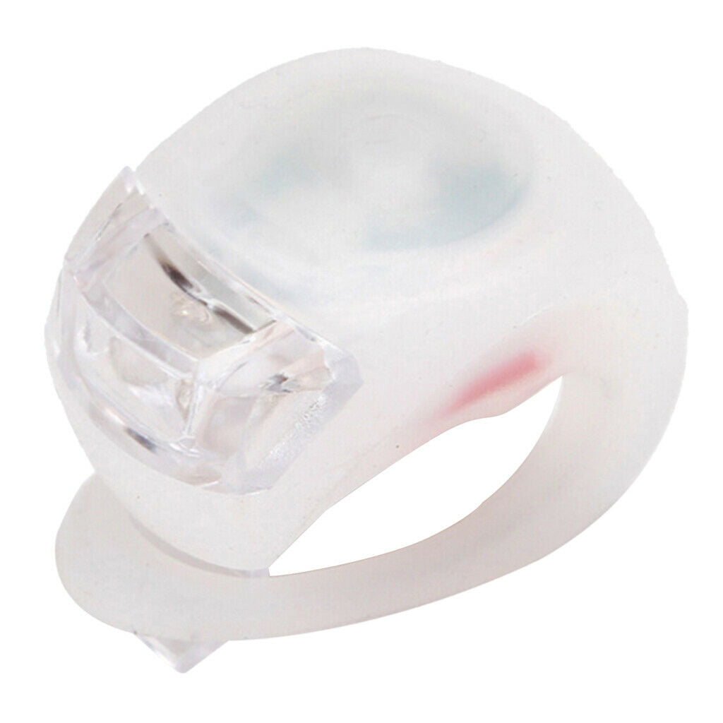 8x Waterproof Cycling Light Headlight Safety Clip-on Taillight Flashlight