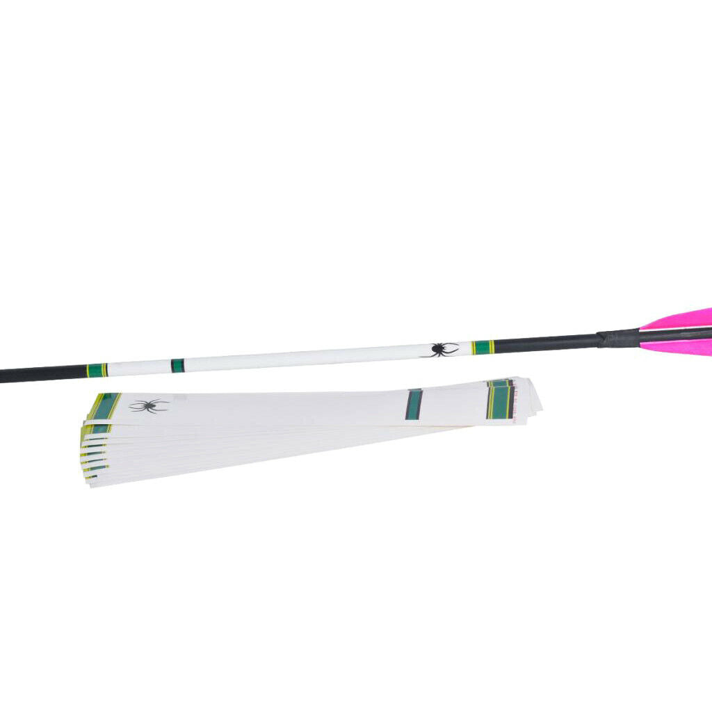 12 Pieces Durable Adhesive Archery Arrow Stickers Wraps Green
