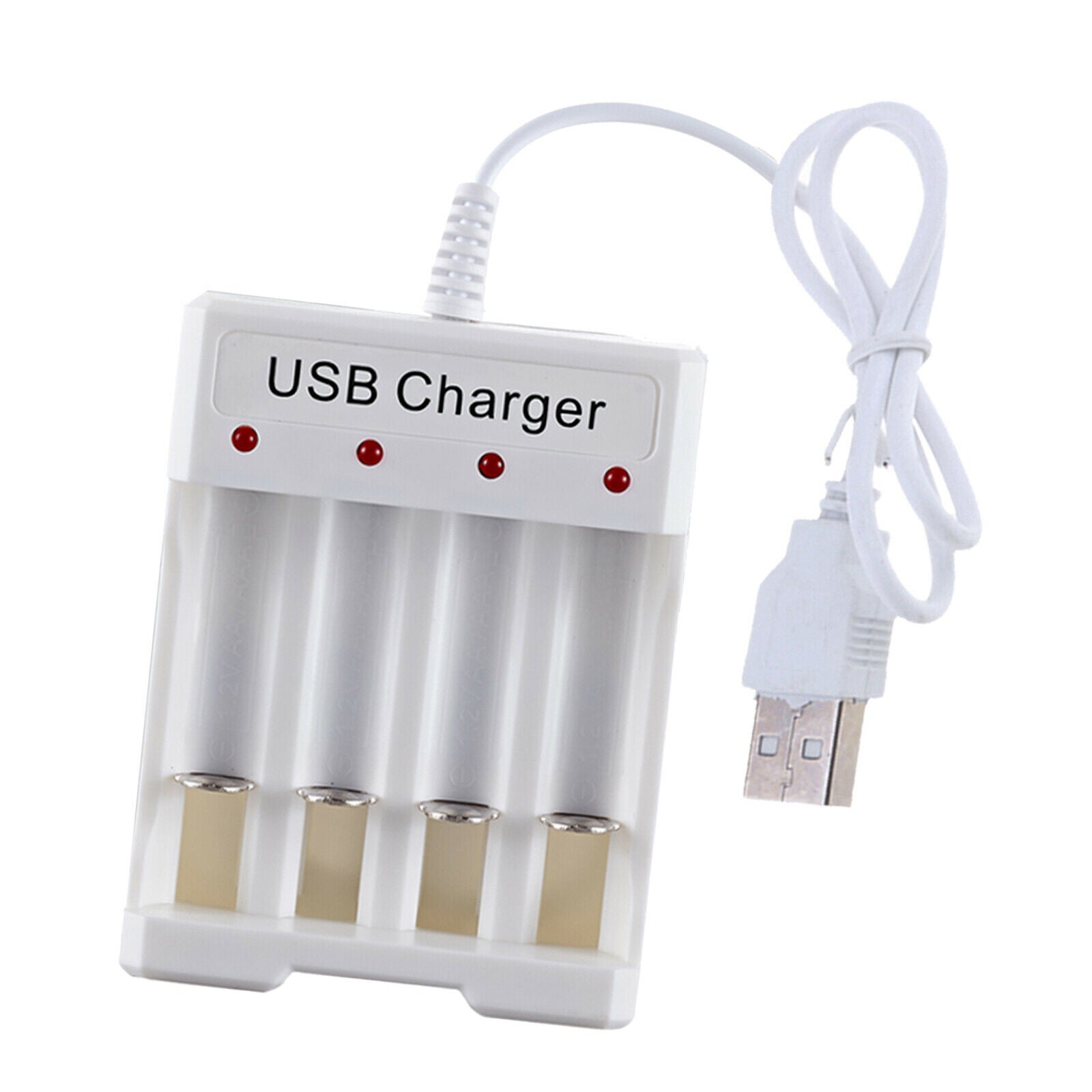 2x Protable 4 Slots Battery Charger for Li-ion 26650 18650