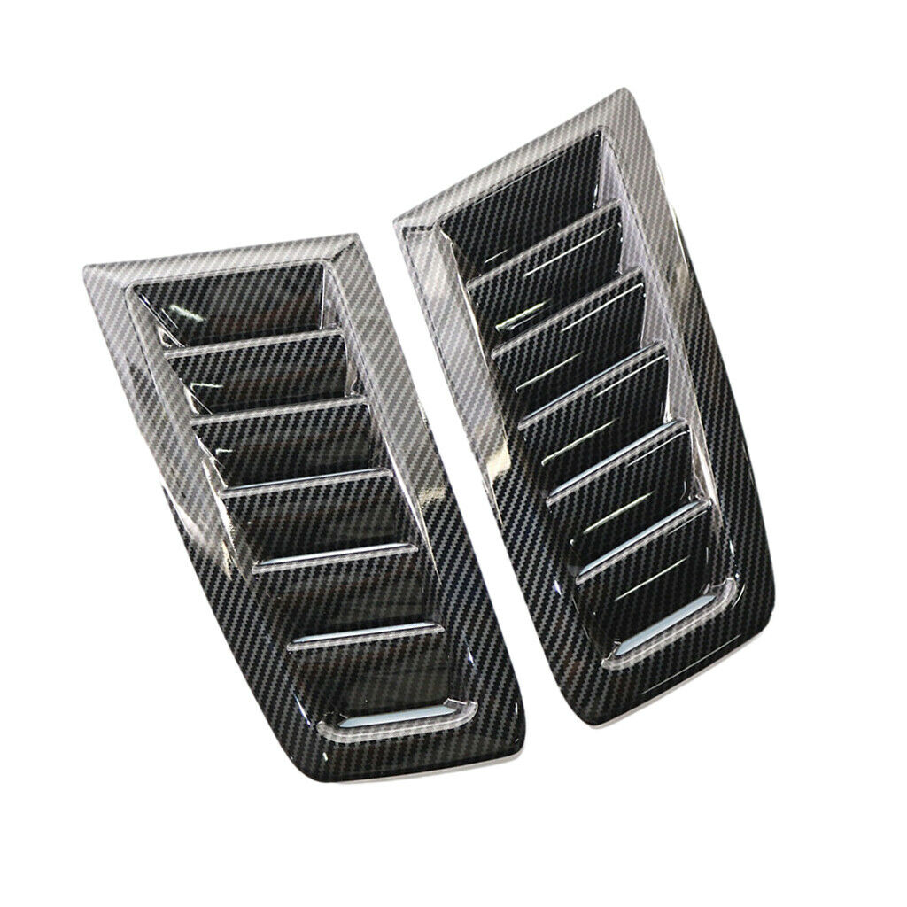 Set of 2 Hood Vent Scoop Kit Flow Intake Bonnet Cover for Ford Focus RS