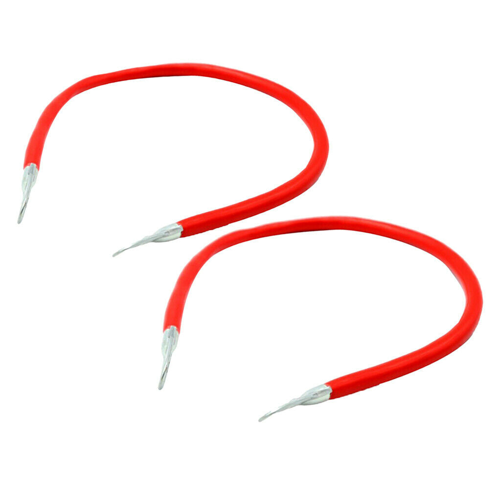 2Pcs 5AWG Battery Cable Wire Battery Power Inverter Cables for Marine Red