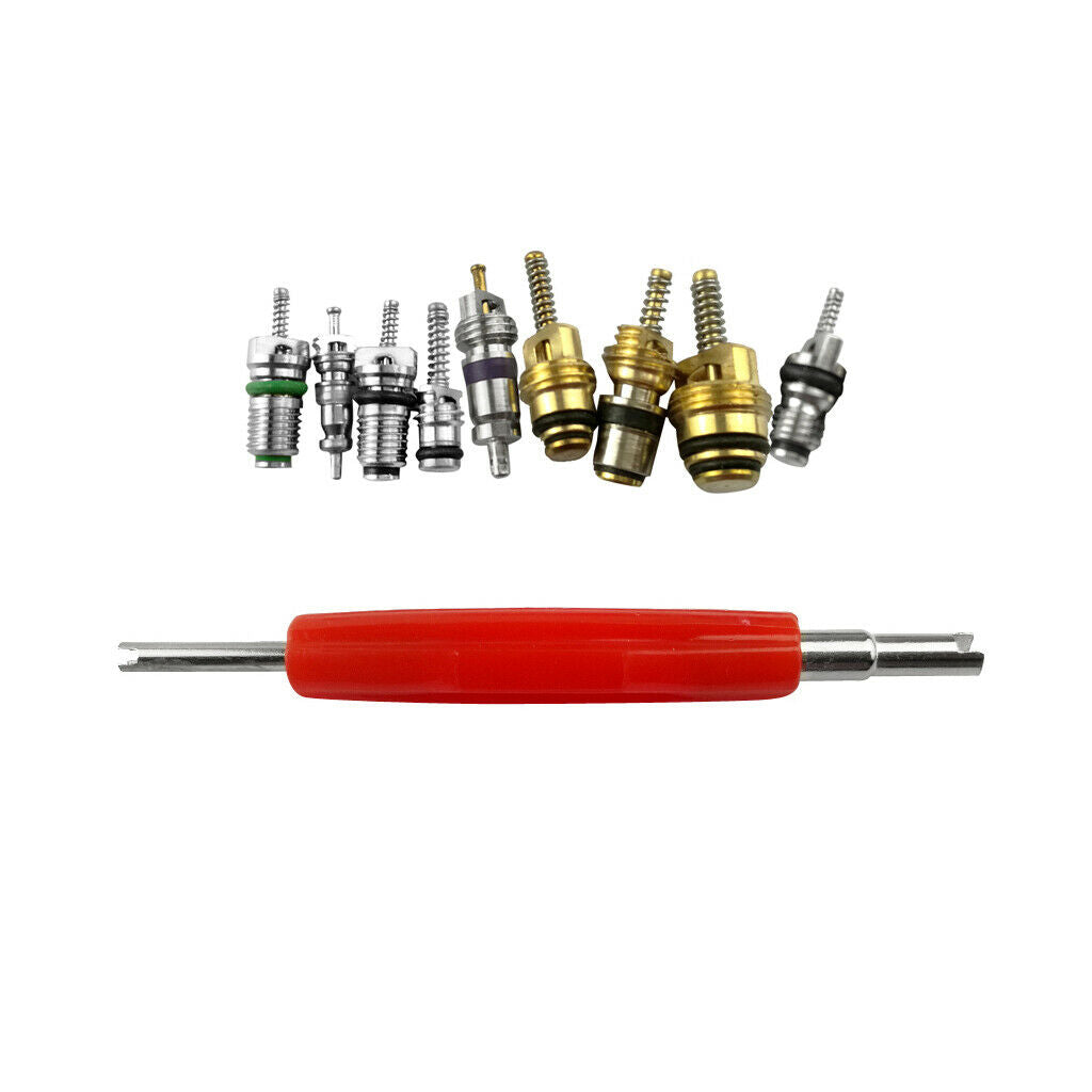 135pcs Truck R12 R134 Air Conditioning A/C Valve Core&Remover Assortment Kit
