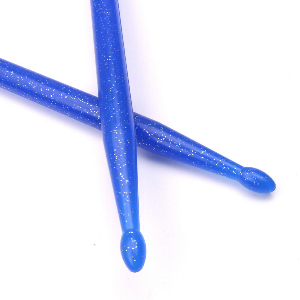 1 Pair 5A Nylon Drumsticks Drum Mallets Beaters Blue