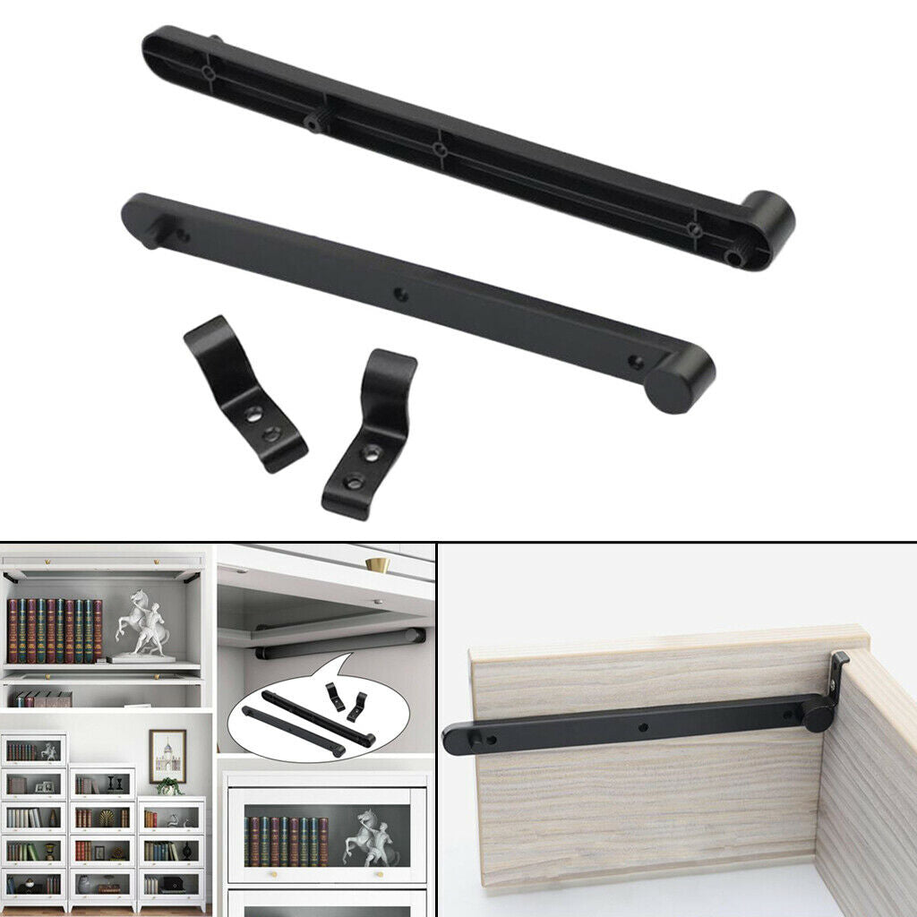 1 Pair Plastic Cabinet Door Drawer Slide Track Kit Hardware Self Closing