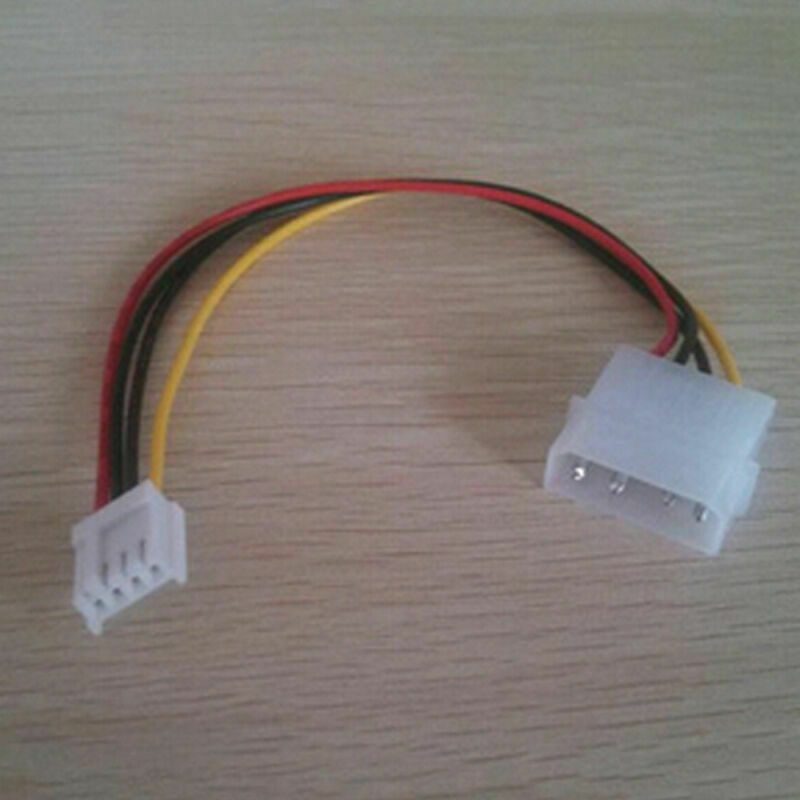 2X 4Pin IDE Power Supply to Floppy Drives Adapter Cable Power Cord Connector Acc